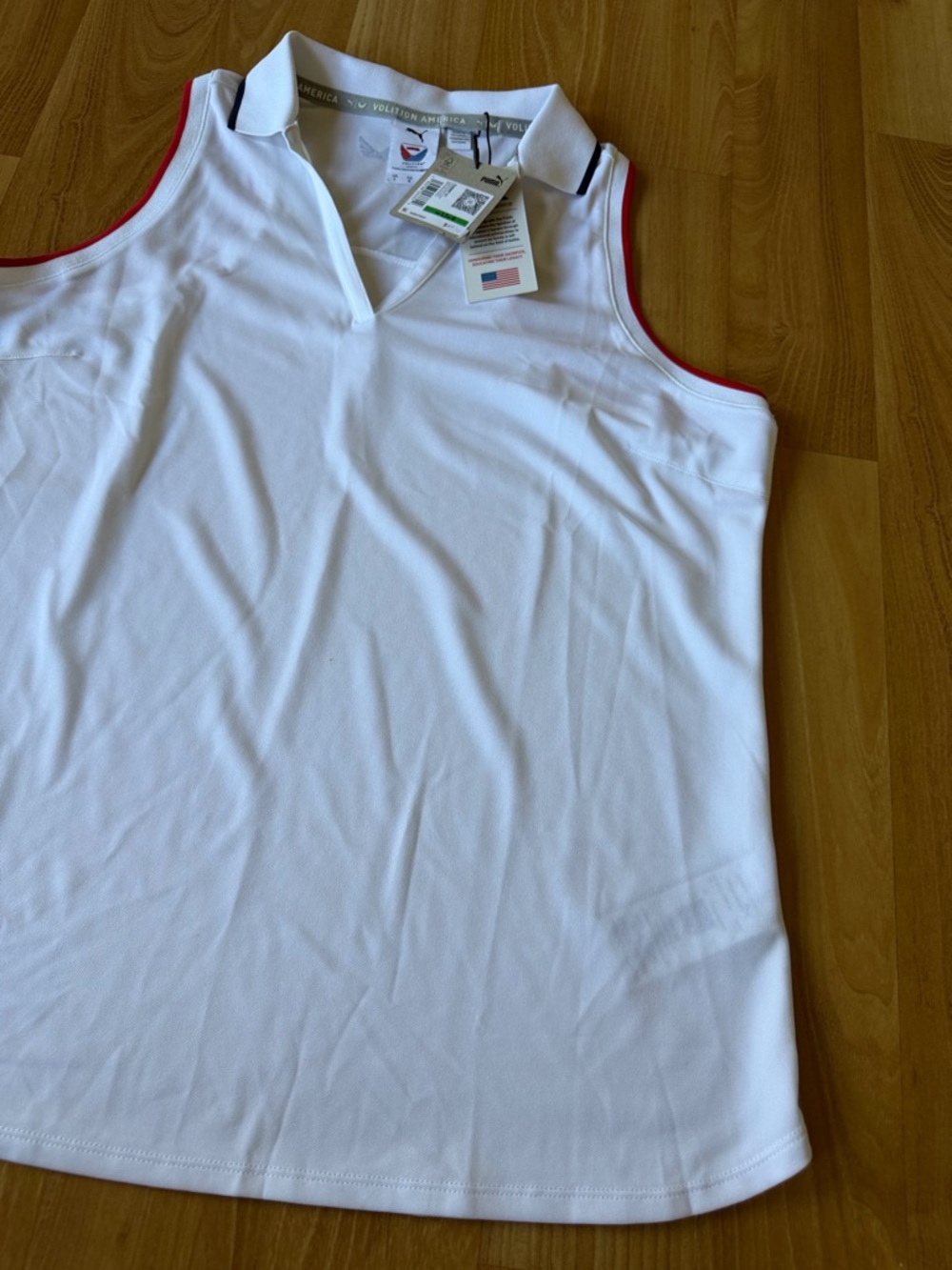 PUMA x Volition America NWT women’s sleeveless golf polo size large